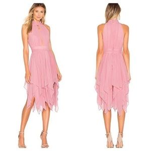 Michael Costello Pink Halter Dress